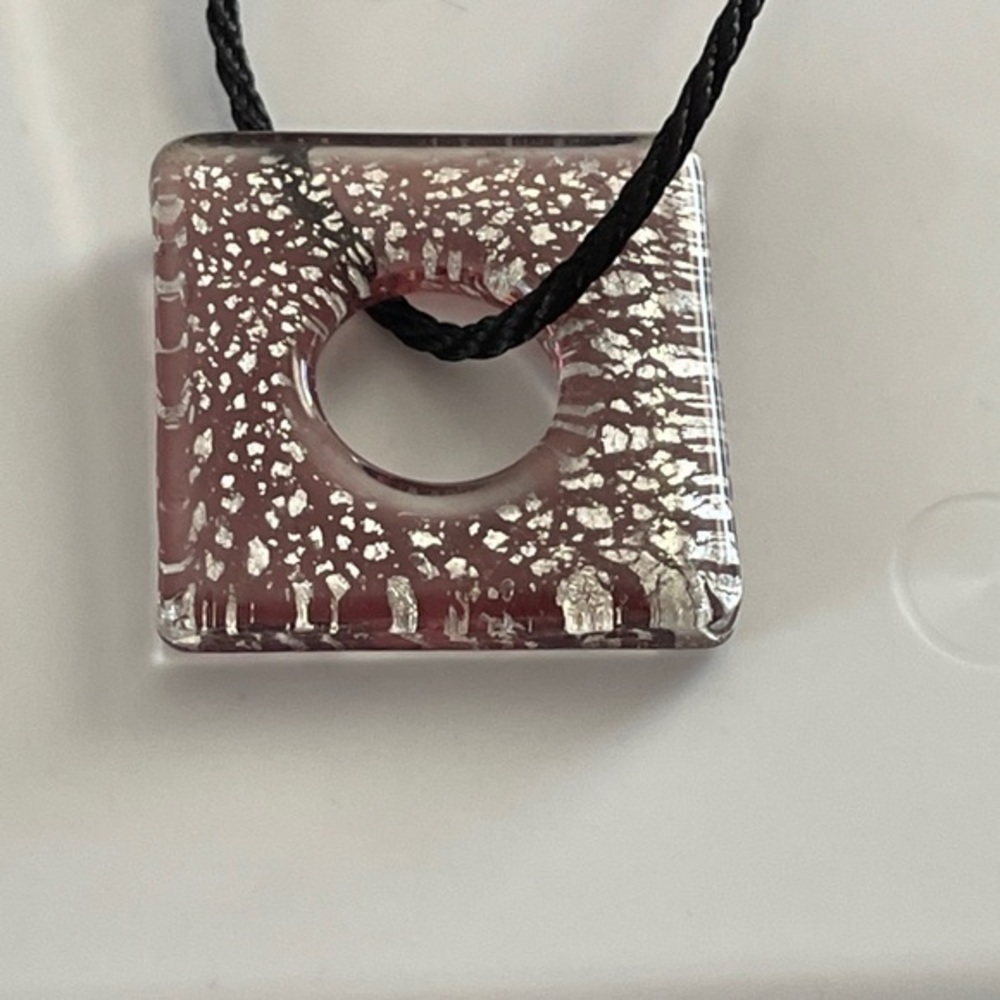 Murano Glass Square Necklace